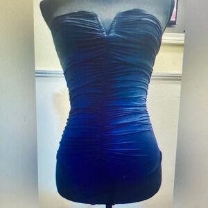 Strapless Ruched Dress